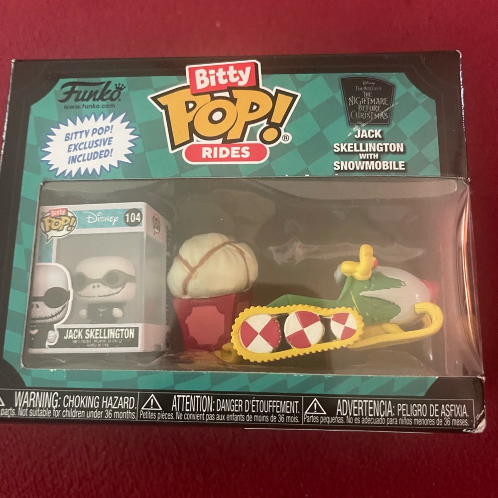 Funko Bitty Pop! Rides Jack Skellington with Snowmobile Set